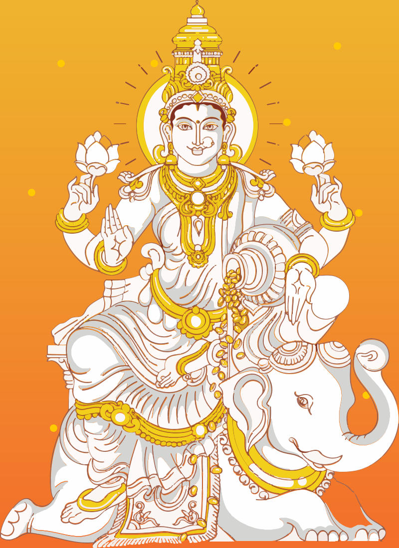 Hindu god illustration Radhe Maa Ganesha Lakshmi Devi Laxmi Pooja Lakshmi  diwali painting png  PNGEgg